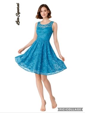 Love Squared dress sleeveless teal lace lined pullover size 2x nwt